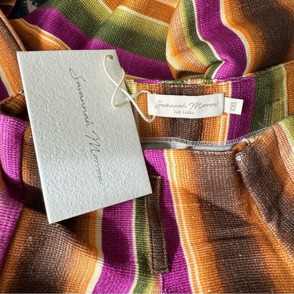 Savannah Red and Yellow Wide Leg pants SZ XXS - Picture 8 of 8